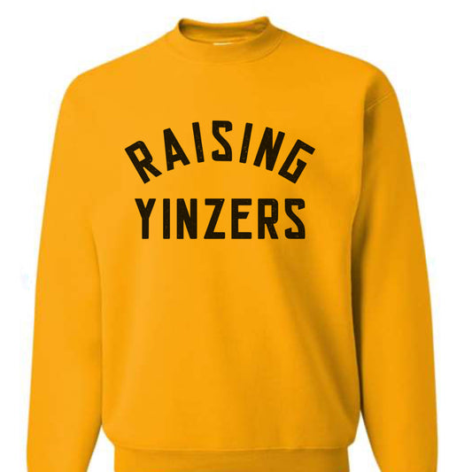 RAISING YINZERS®  GOLD + BLACK * ADULT pullover